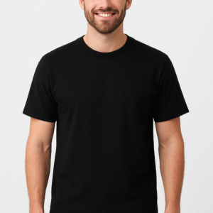 Mens Cotton Half Sleeve Round Neck T-shirt